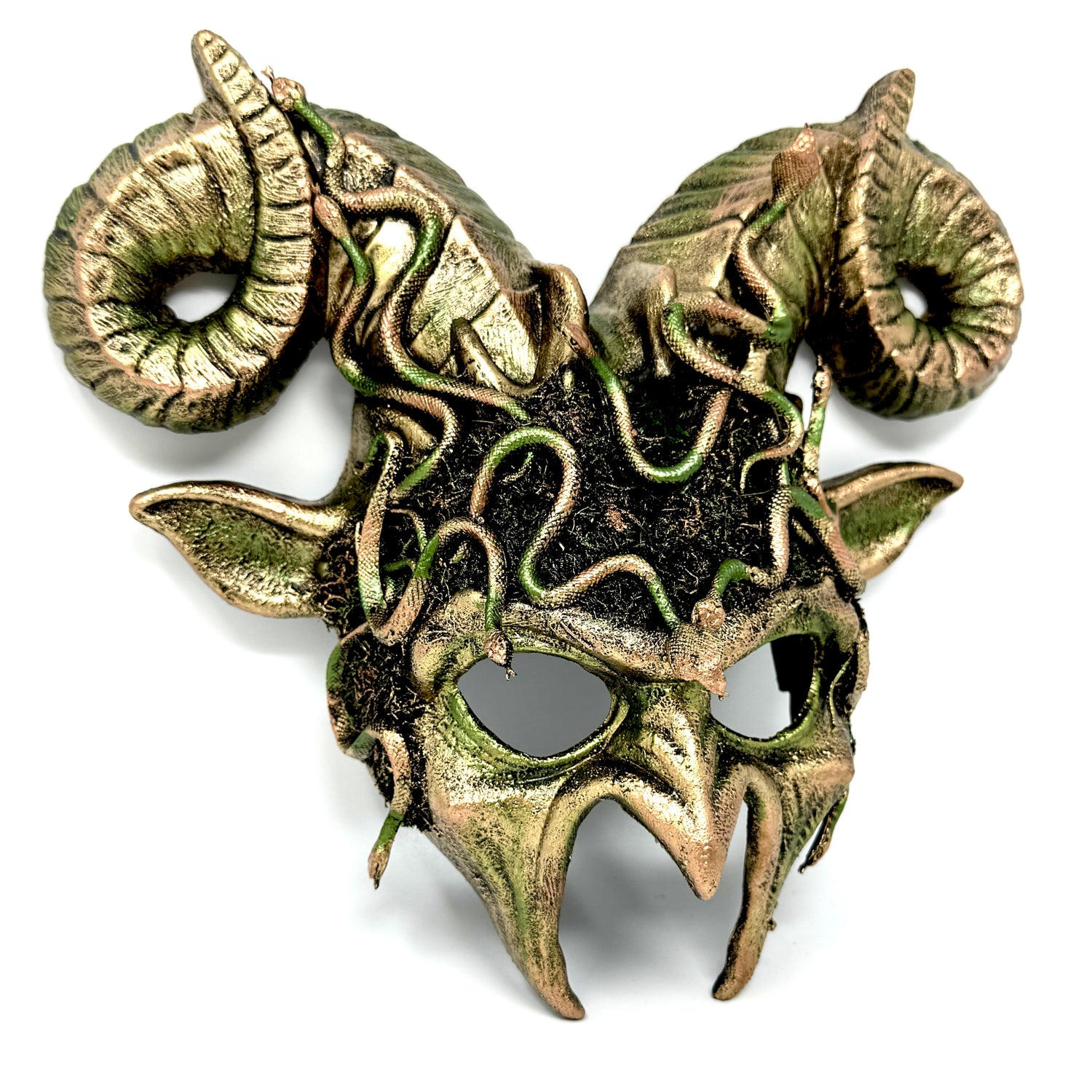 Woodland Krampus Ram Horn Goat Masquerade Devil Party Mask Demon Costume For Halloween