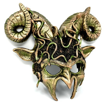 Woodland Krampus Ram Horn Goat Masquerade Devil Party Mask Demon Costume For Halloween