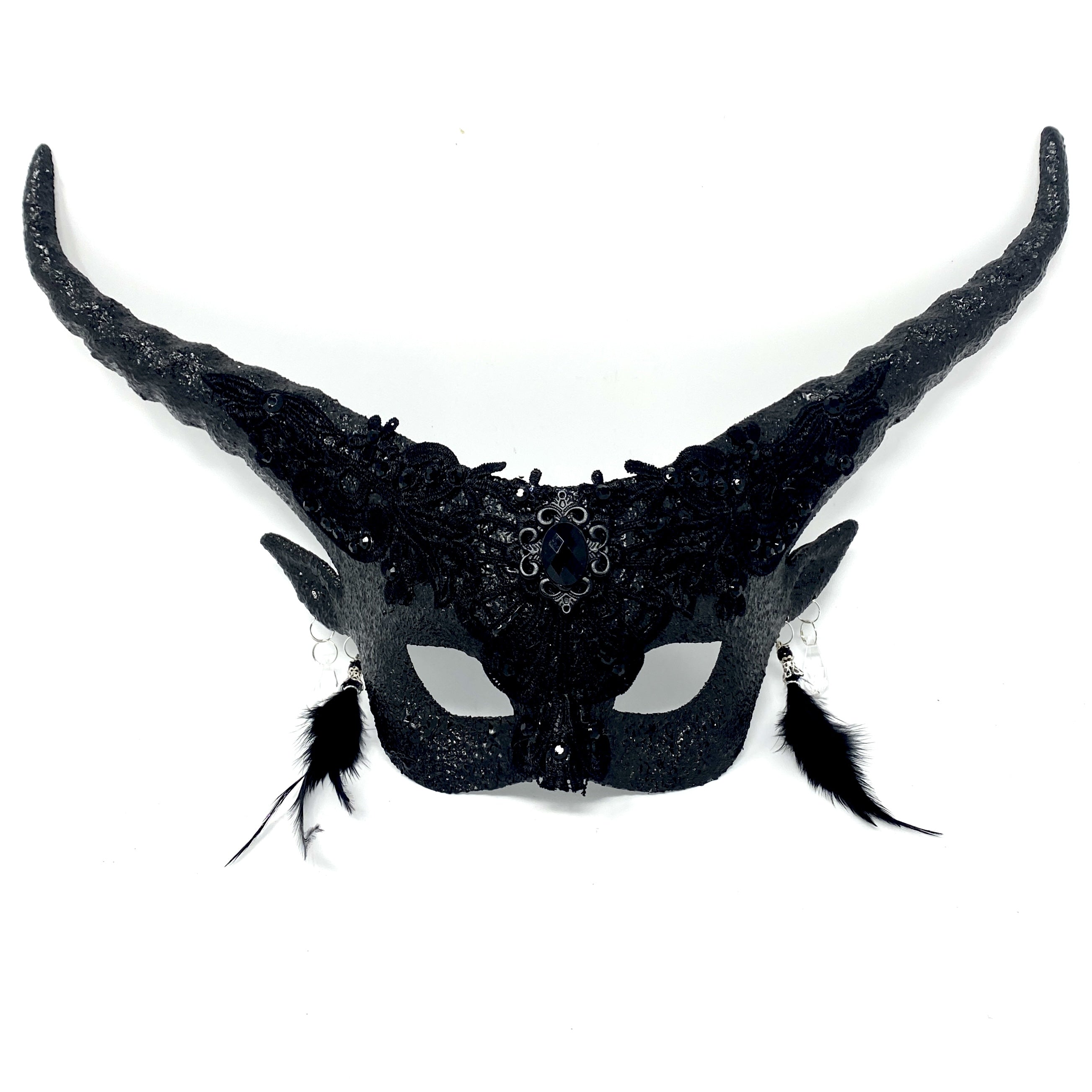 Ram Goat Steampunk Masquerade Mask Devil Headpiece Mask For Costume Halloween Horror Demon Party