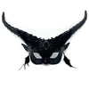 Couples Masquerade Masks, Men Women Devil Demon Goat Horn Costume Mask For Halloween Cosplay Party