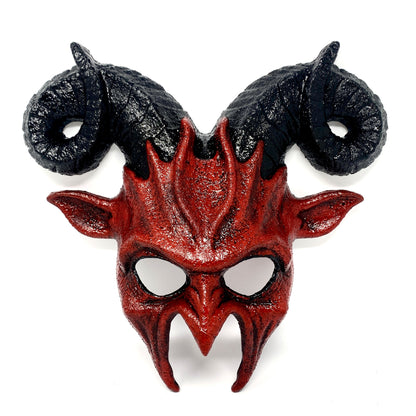 Krampus Ram Goat Masquerade Devil Horn Mask Demon Costume For Halloween