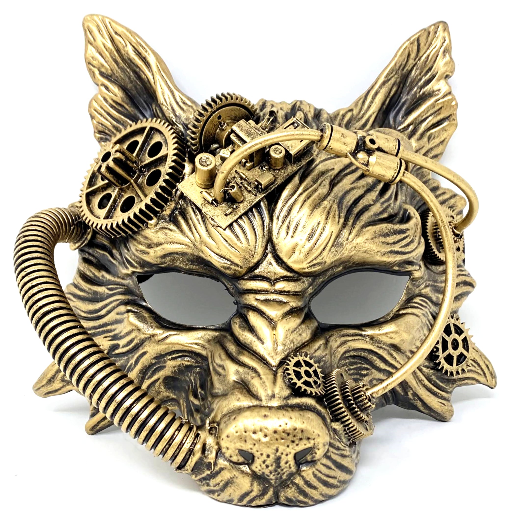 Wolf Mask Steampunk Style Scary Devil Wolf Animal Masquerade Halloween Christmas Costume Cosplay Party Mask