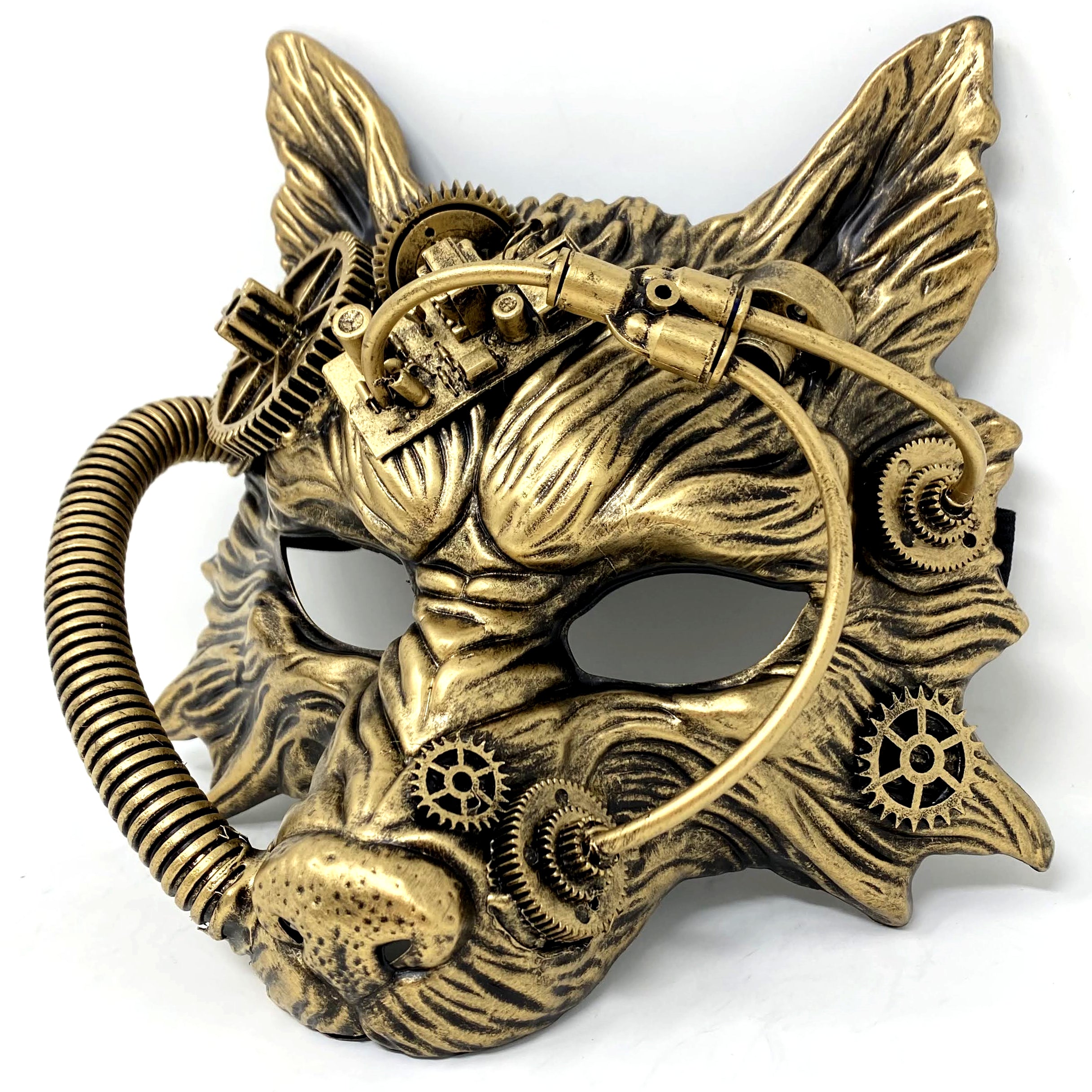 Wolf Mask Steampunk Style Scary Devil Wolf Animal Masquerade Halloween Christmas Costume Cosplay Party Mask