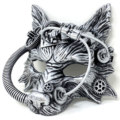 Wolf Mask Steampunk Style Scary Devil Wolf Animal Masquerade Halloween Christmas Costume Cosplay Party Mask