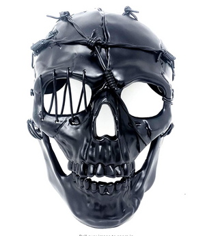 Black Steampunk Skeleton Mask