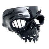 Steampunk Skull Mask, Metallic Scary Horror Skeleton Skull Mask for Halloween Costume Cosplay Party