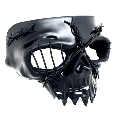 Halloween Skull Mask Scary Skeleton Costume Party Masks - Black