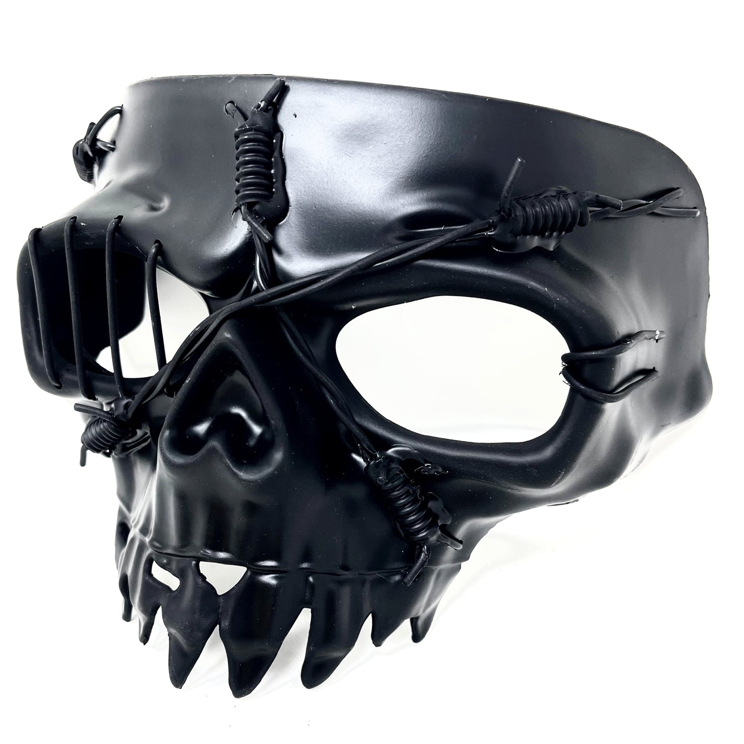 Steampunk Skull Mask, Metallic Scary Horror Skeleton Skull Mask for Halloween Costume Cosplay Party