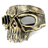 Steampunk Skull Mask, Metallic Scary Horror Skeleton Skull Mask for Halloween Costume Cosplay Party