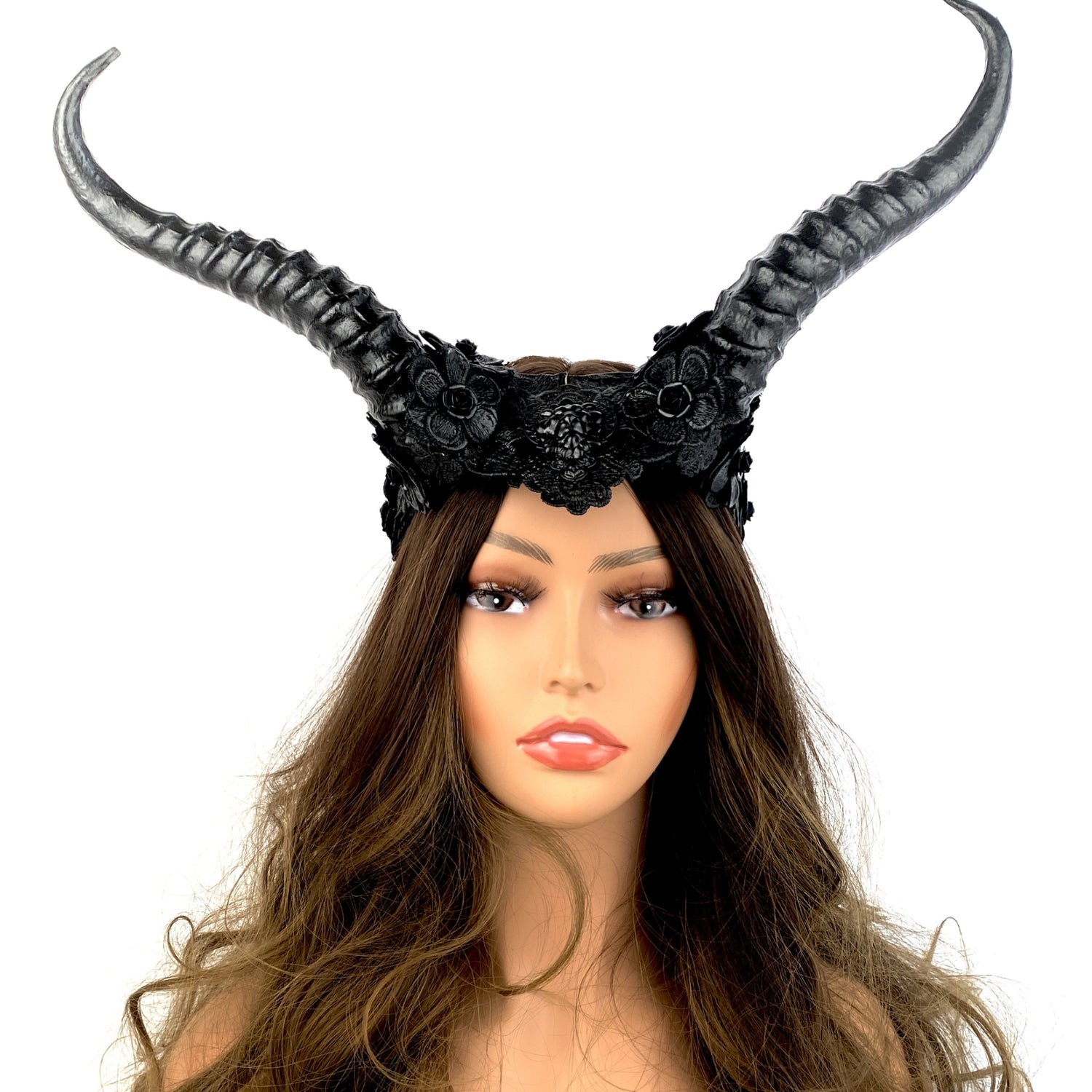 Ram Goat Horn Devil Headband