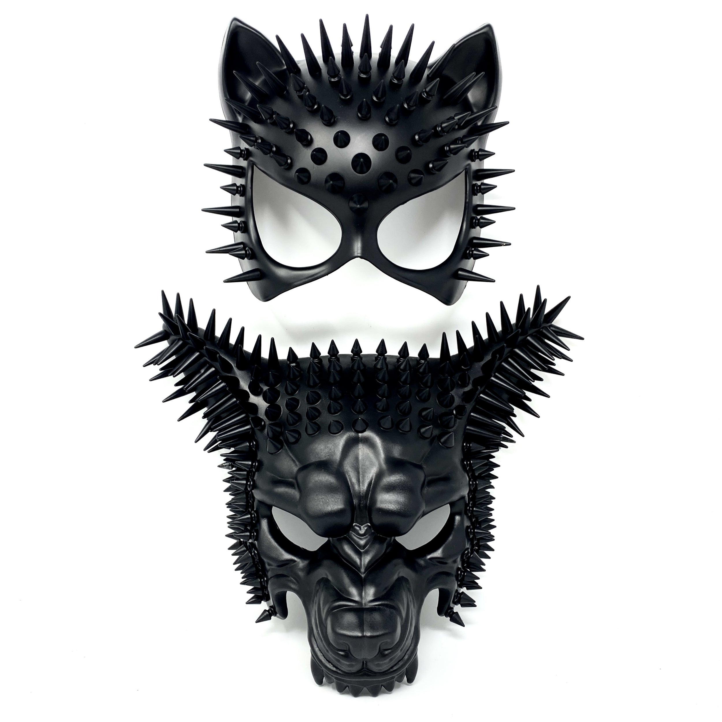 Steampunk Couples Masquerade Masks, Men Women Devil Demon Goat Horn Co ...