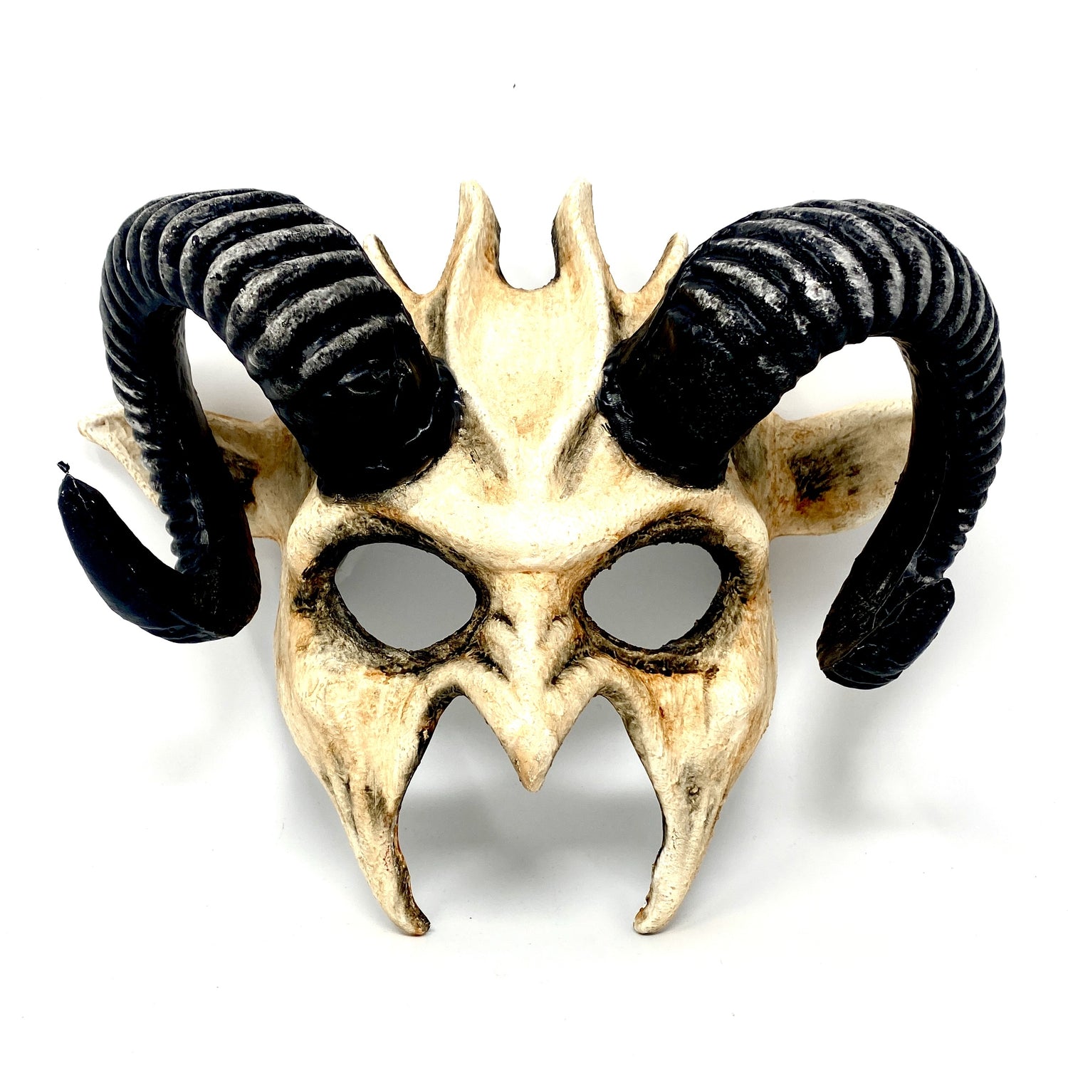 Krampus Ram Goat Masquerade Devil Horn Mask Demon Costume For Halloween