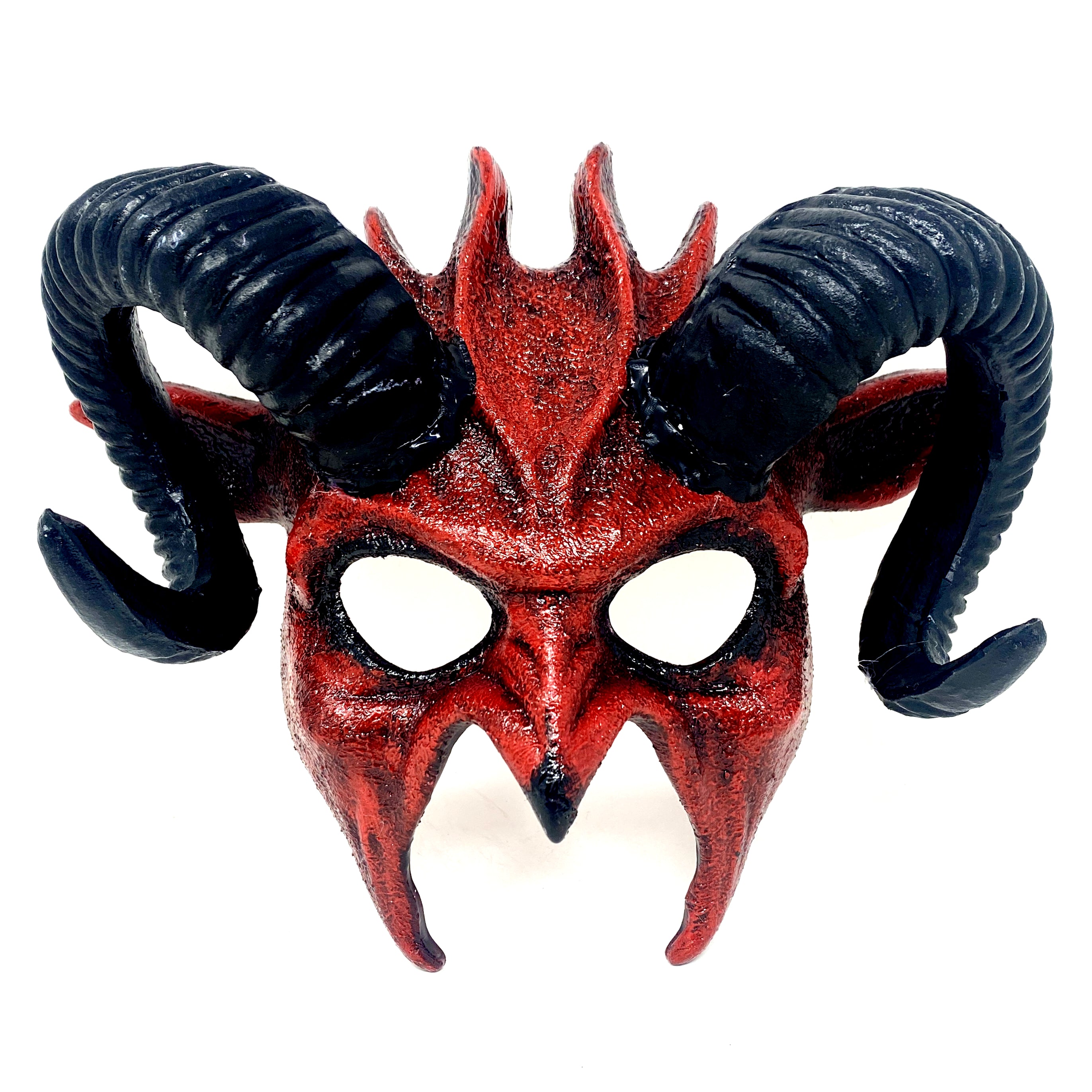 Krampus Ram Goat Masquerade Devil Horn Mask Demon Costume For Halloween