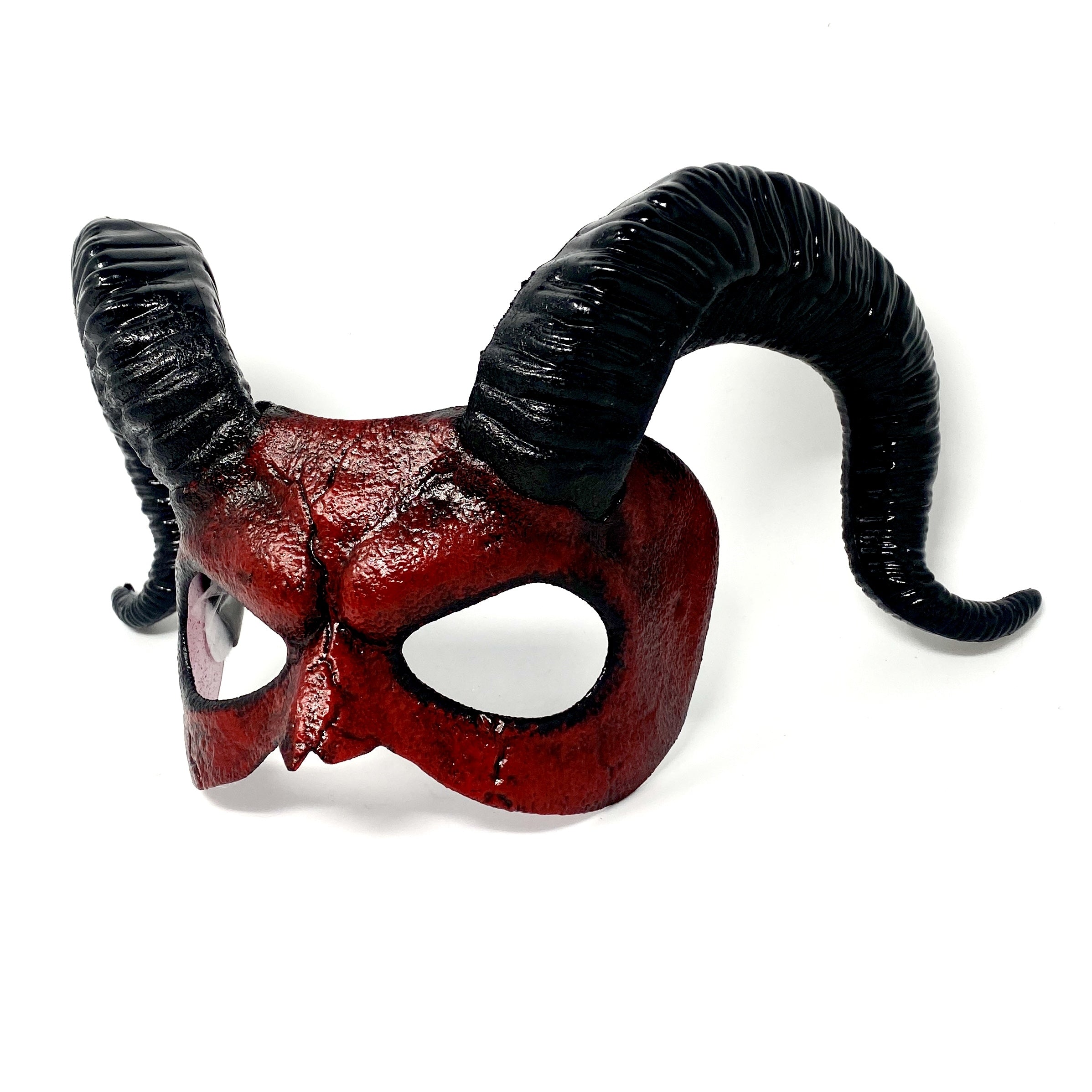 Couples Masquerade Masks, Men Women Devil Demon Goat Horn Costume Mask For Halloween Cosplay Party