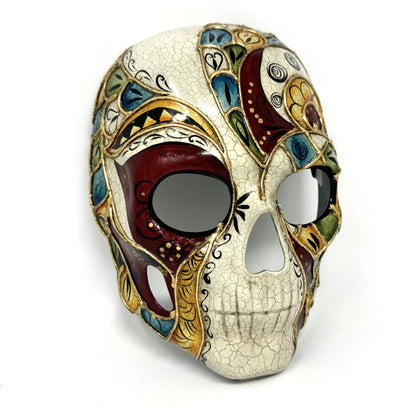 Halloween Skull Mask Scary Skeleton Costume Party Masks - Red