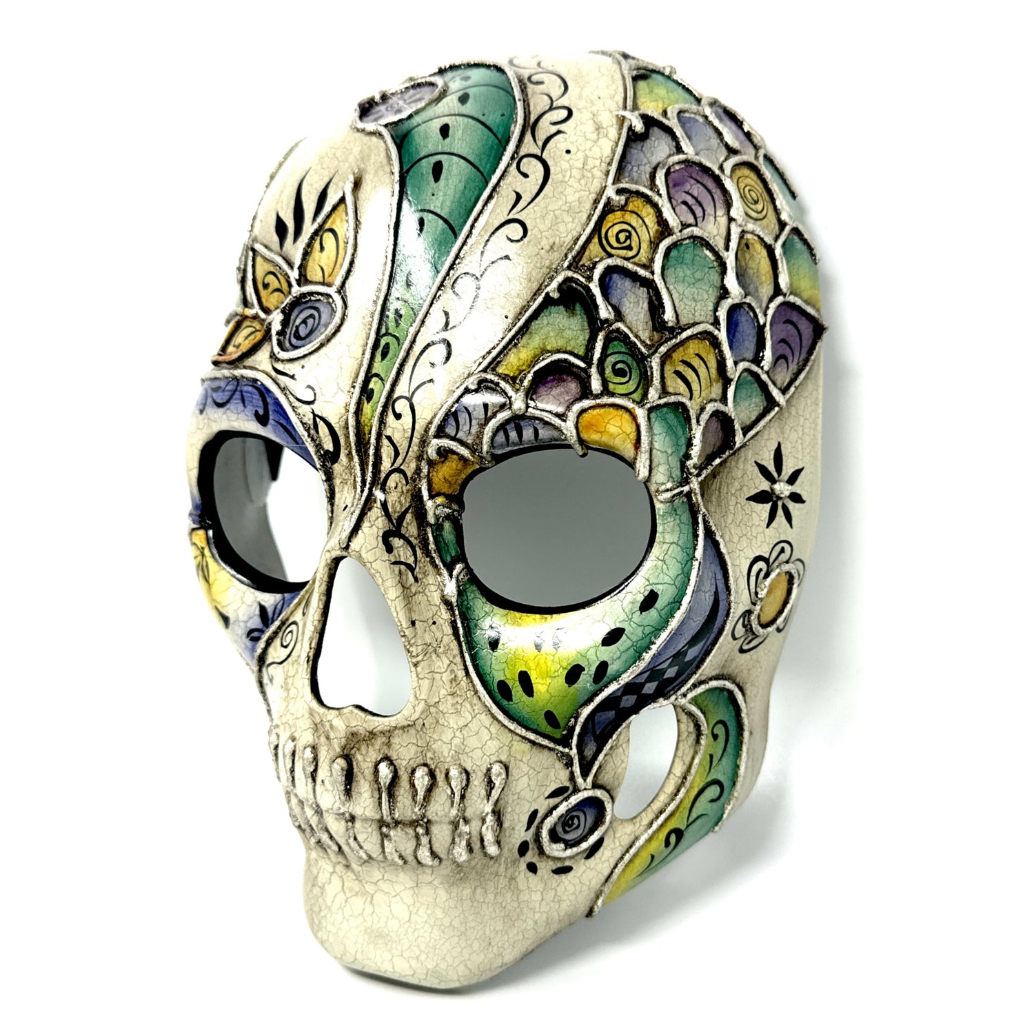 Halloween Skull Mask Scary Skeleton Costume Party Masks - Green