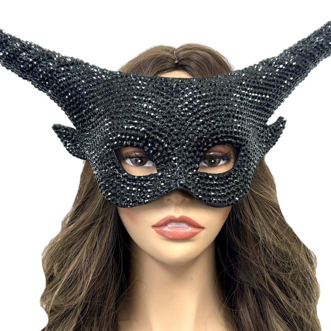 Rhinestone Costume Ram Goat Masquerade Mask Devil Horror Party Ball Masks For Halloween Demon