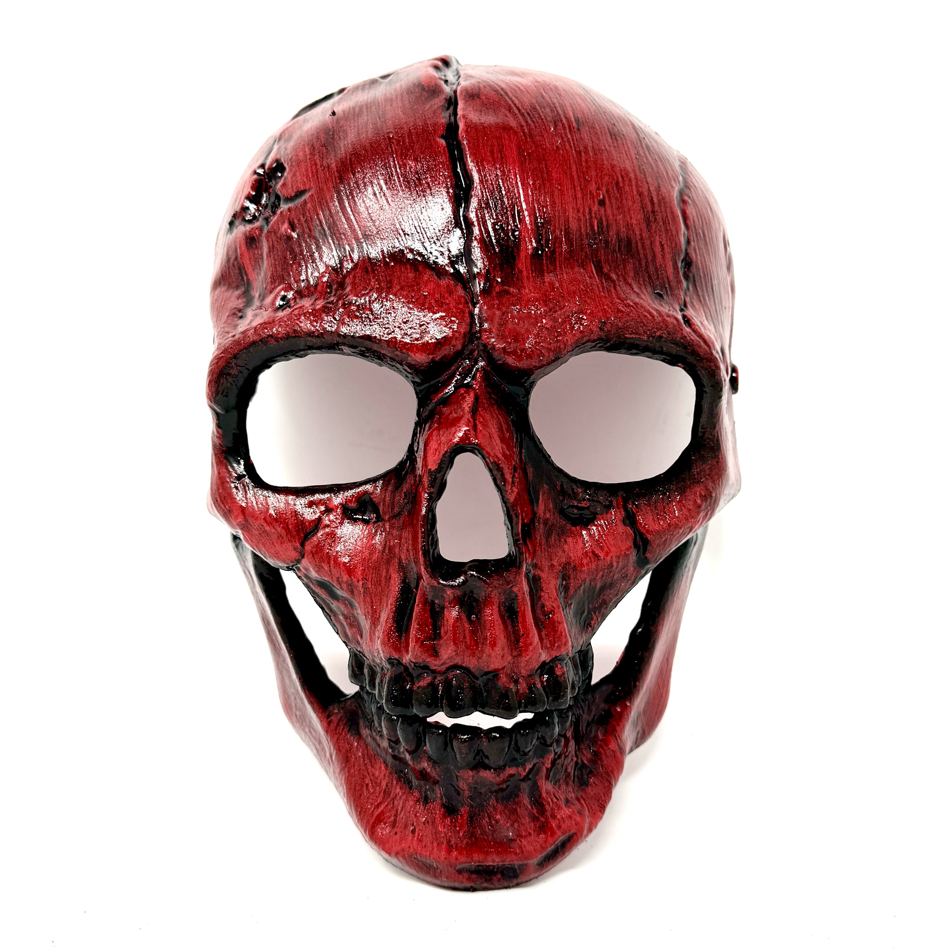 Halloween Skull Mask Scary Skeleton Costume Party Masks - Red