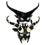 Couples Masquerade Masks, Men Women Devil Demon Goat Horn Costume Mask For Halloween Cosplay Party