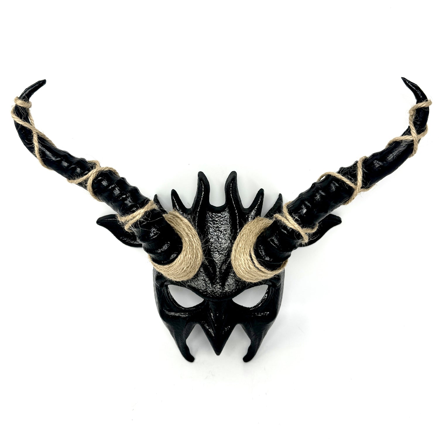 Couples Masquerade Masks, Men Women Devil Demon Goat Horn Costume Mask For Halloween Cosplay Party