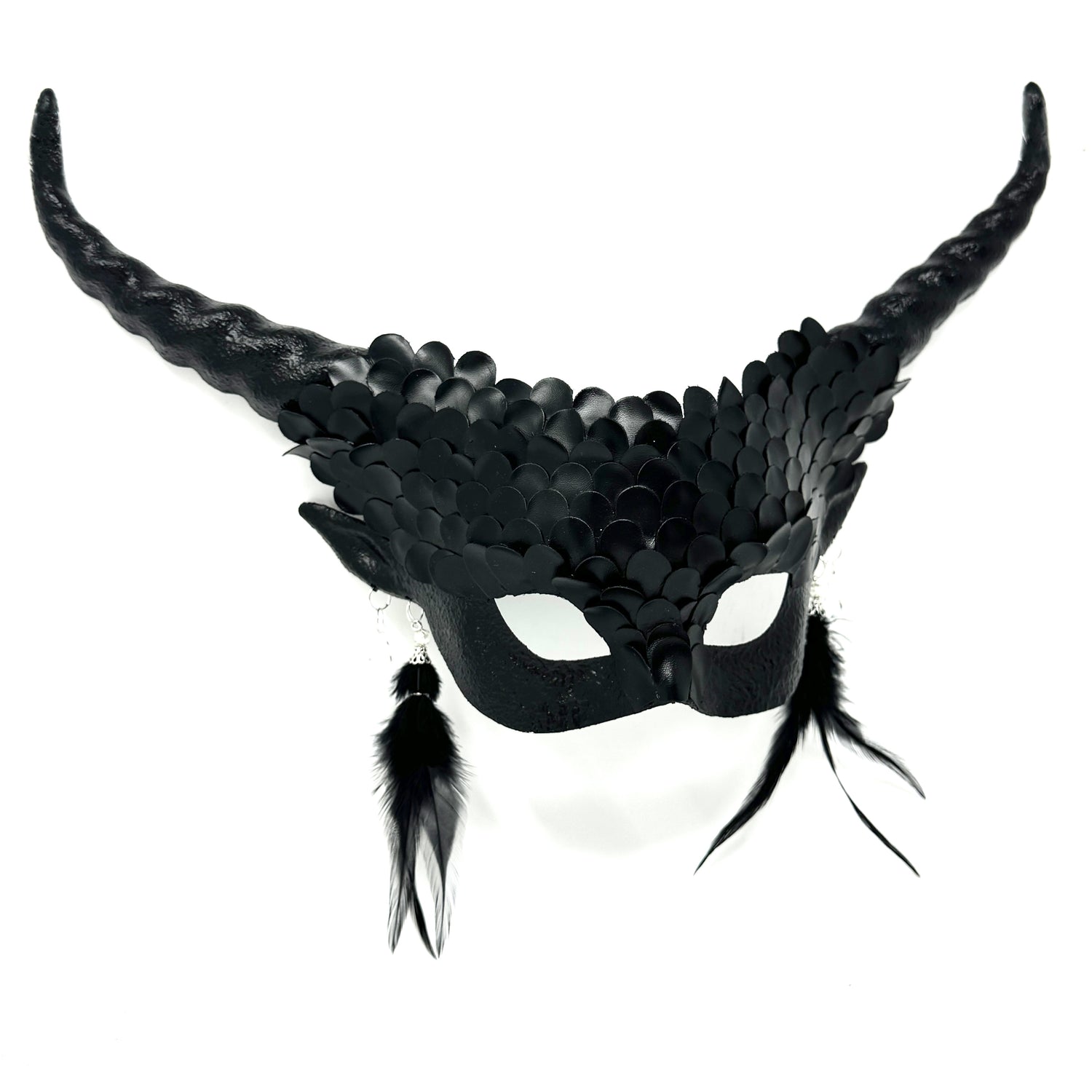 Couples Masquerade Masks, Men Women Devil Demon Goat Horn Costume Mask For Halloween Cosplay Party