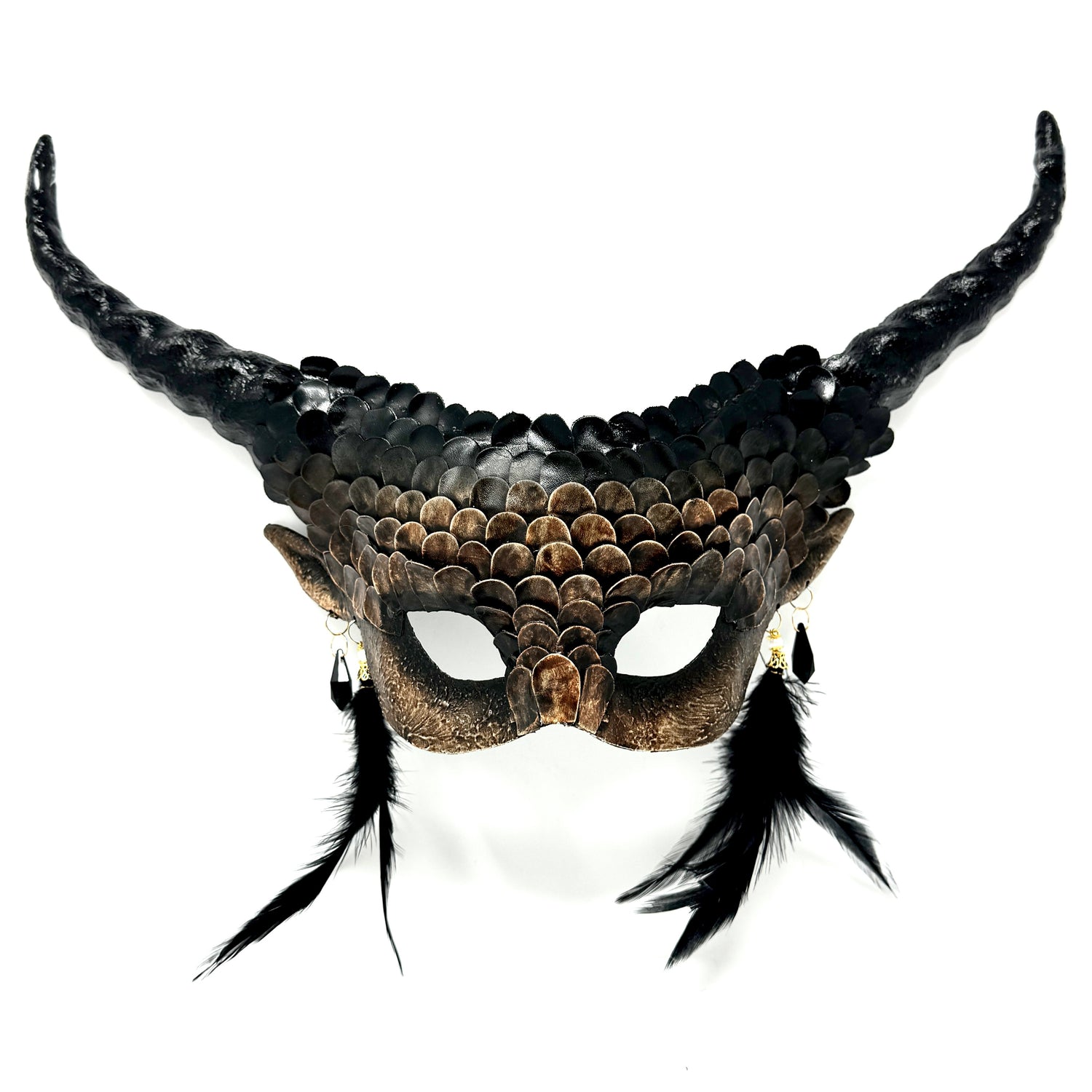 Couples Masquerade Masks, Men Women Devil Demon Goat Horn Costume Mask For Halloween Cosplay Party