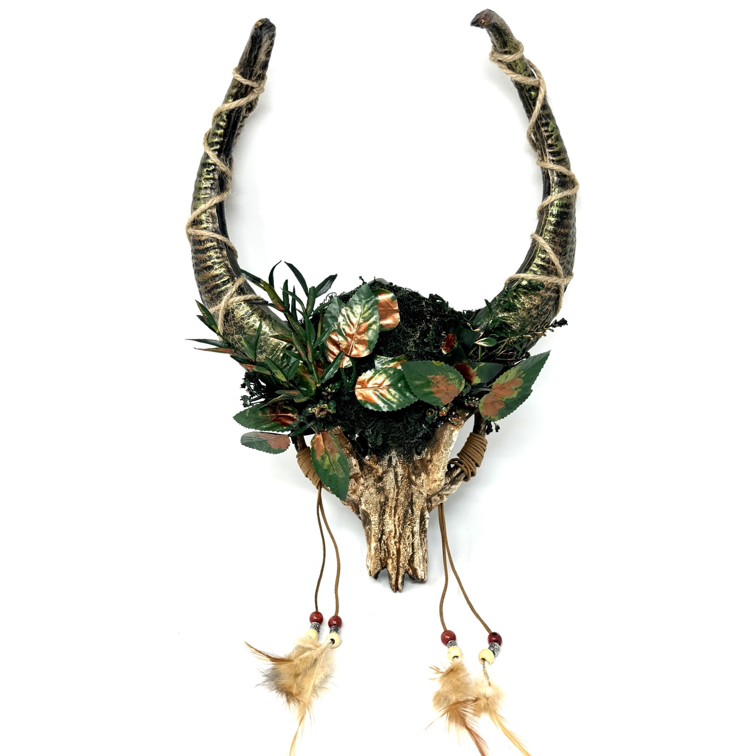 Woodland Krampus Ram Goat Horns Devil Halloween Masquerade Party Mask