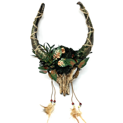 Woodland Krampus Ram Goat Horns Devil Halloween Masquerade Party Mask