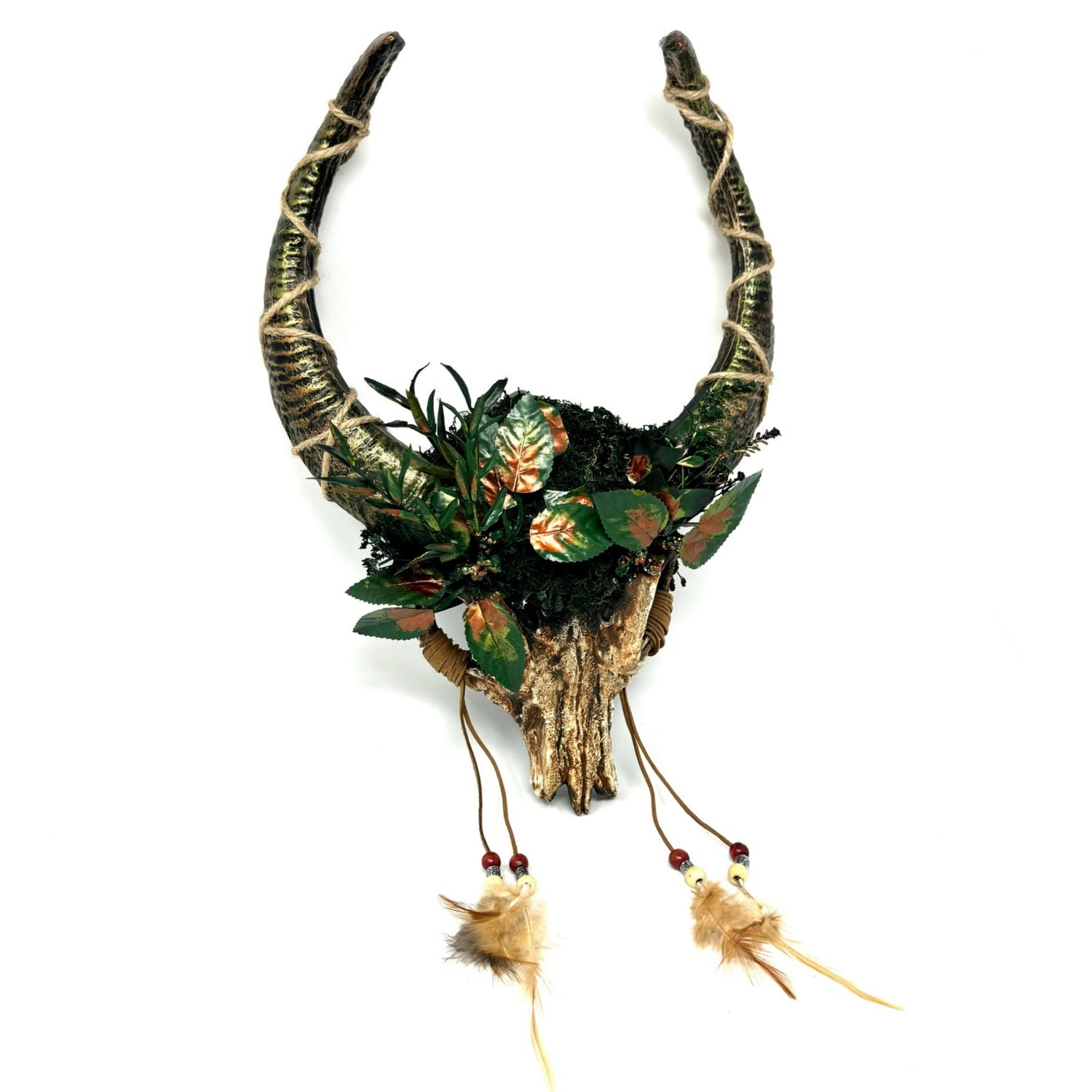 Woodland Krampus Ram Goat Horns Devil Halloween Masquerade Party Mask