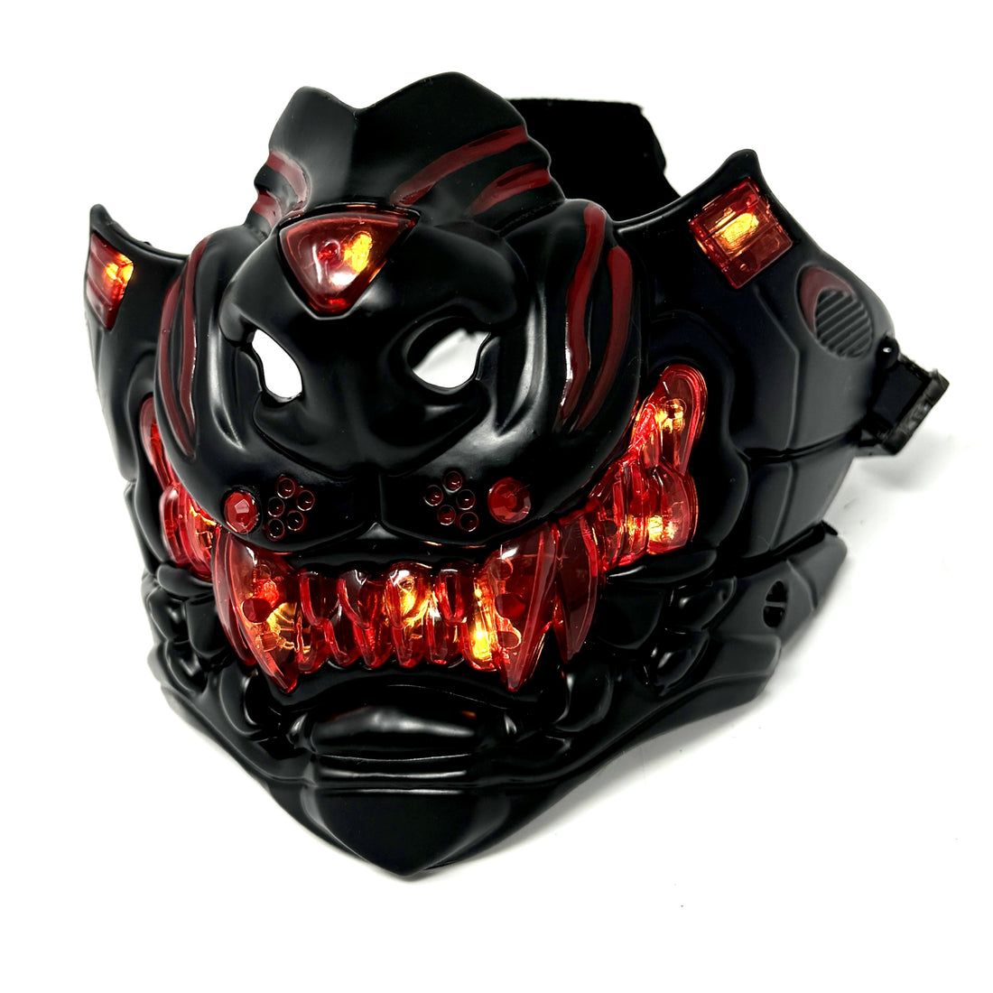 Steampunk Style LED Light UP Metallic Half Face Masquerade Party Masks