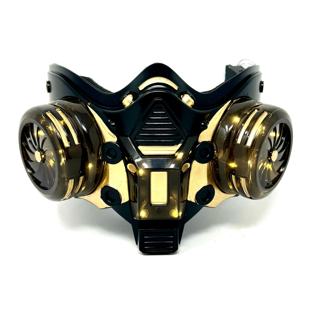 Steampunk Style LED Light UP Metallic Half Face Masquerade Party Masks
