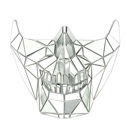 Polygon Mirror Rhinestone Masquerade Party Mask, Halloween Ball Party masks