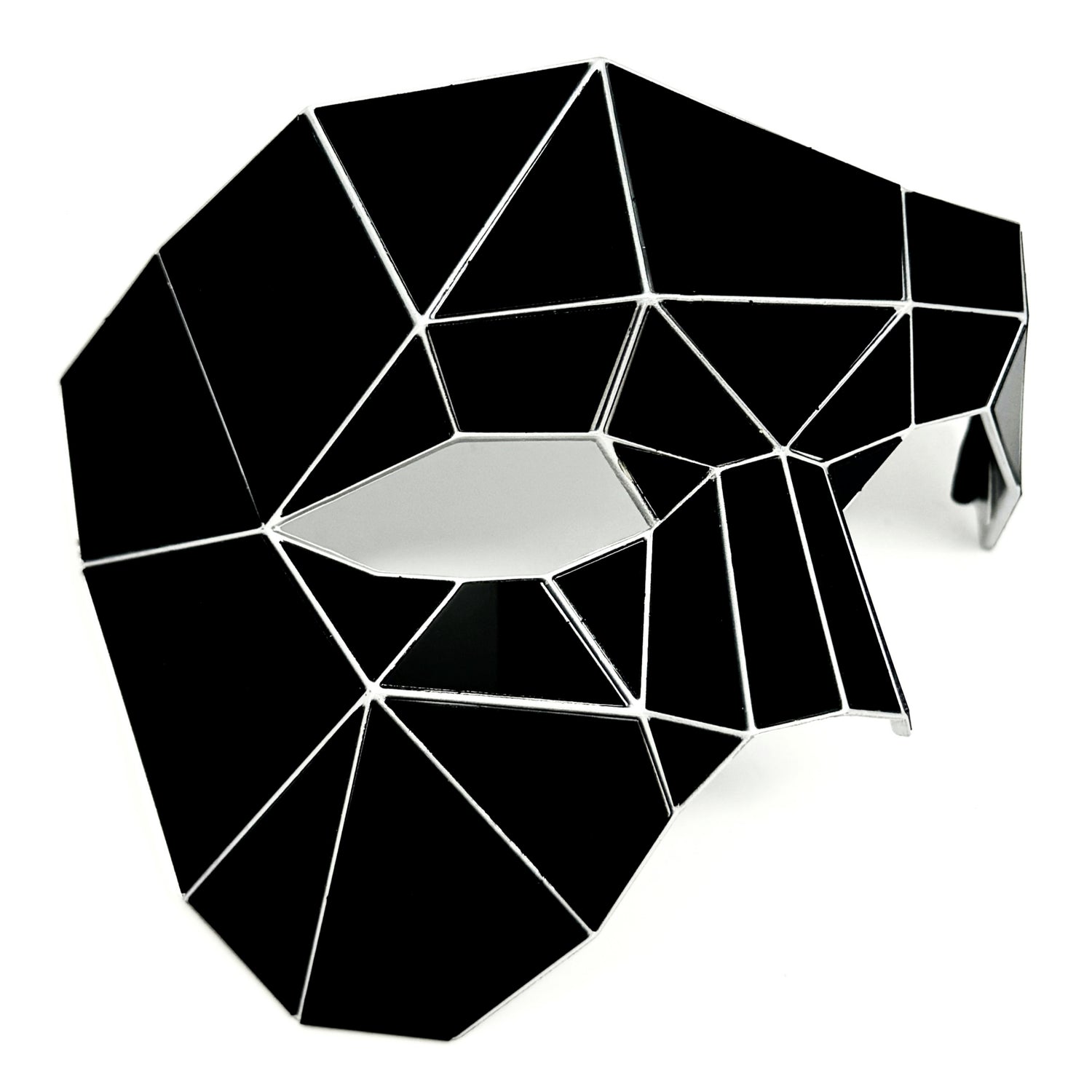 Polygon Mirror Rhinestone Masquerade Party Mask, Halloween Ball Party masks