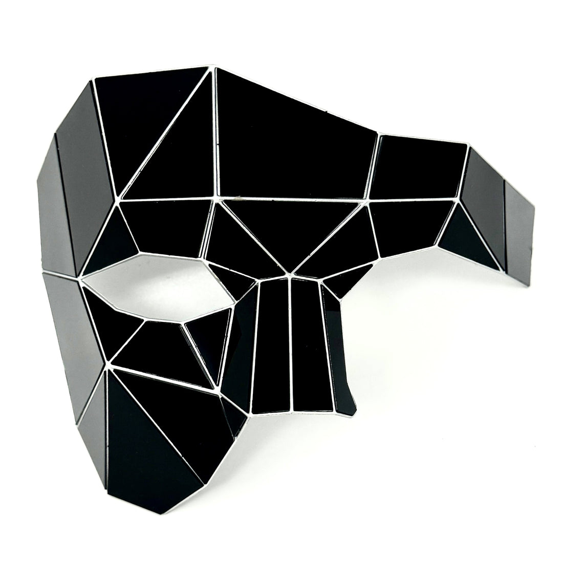 Polygon Mirror Rhinestone Masquerade Party Mask, Halloween Ball Party masks