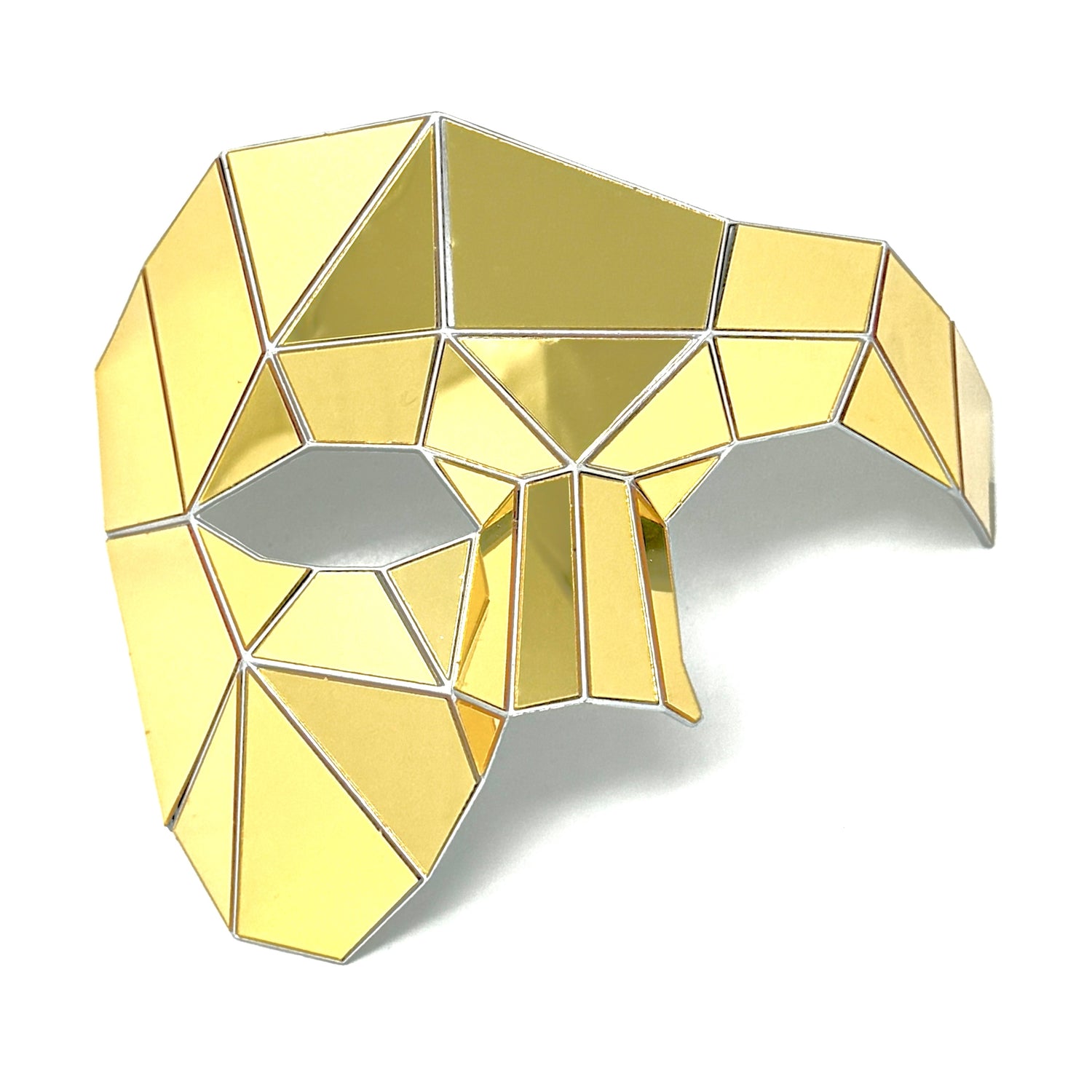 Polygon Mirror Rhinestone Masquerade Party Mask, Halloween Ball Party masks
