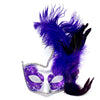 Couples Masquerade Masks, Men Women Venetian Feather Mask For Mardi Gras Cosplay Wedding Graduation Party