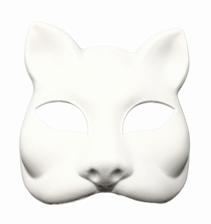 Cat Women Masquerade Party Ball Face Masks -White