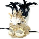 Classic Feather Masquerade Mask