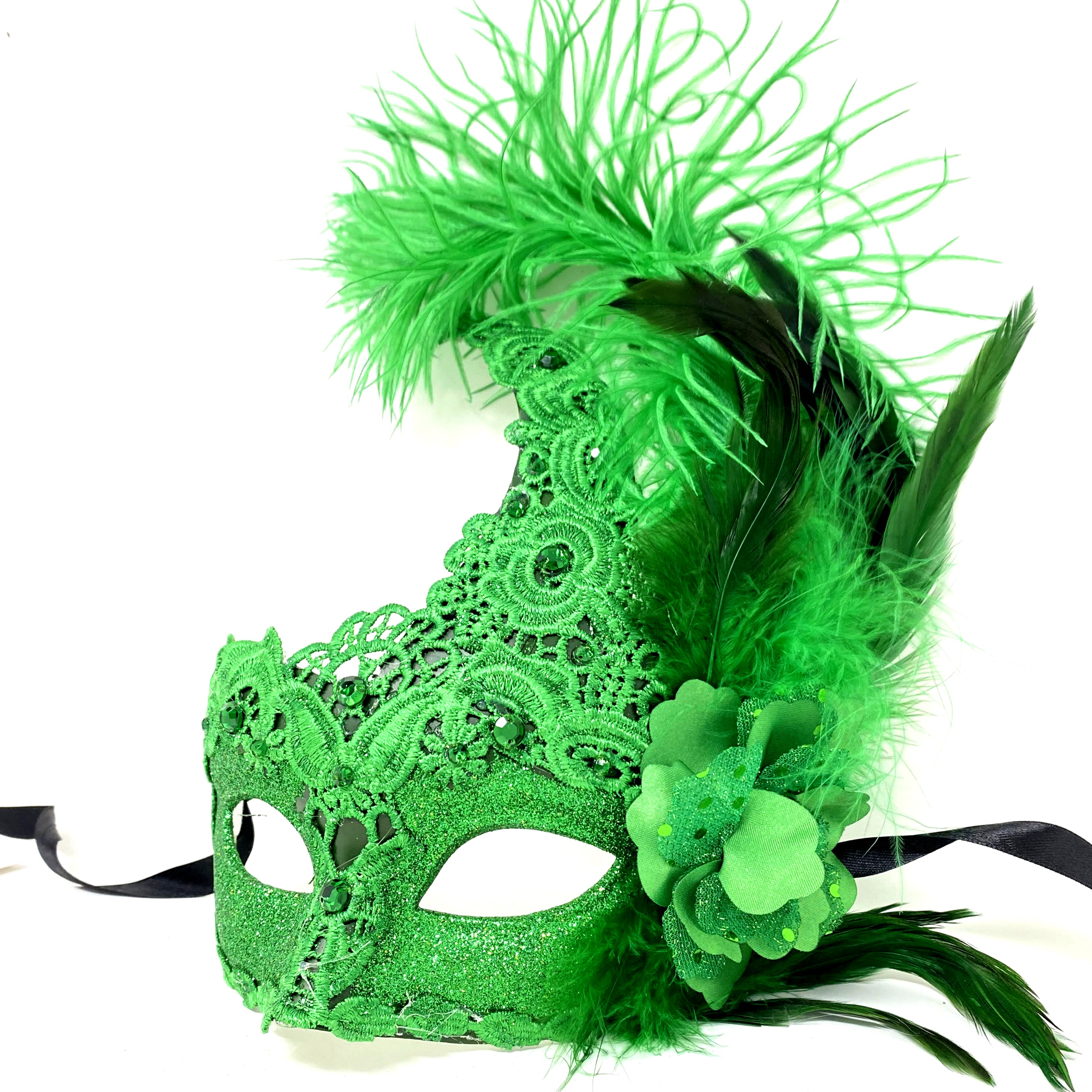 Couples Masquerade Masks, Men Women Venetian Feather Mask For Mardi Gras Cosplay Wedding Graduation Party