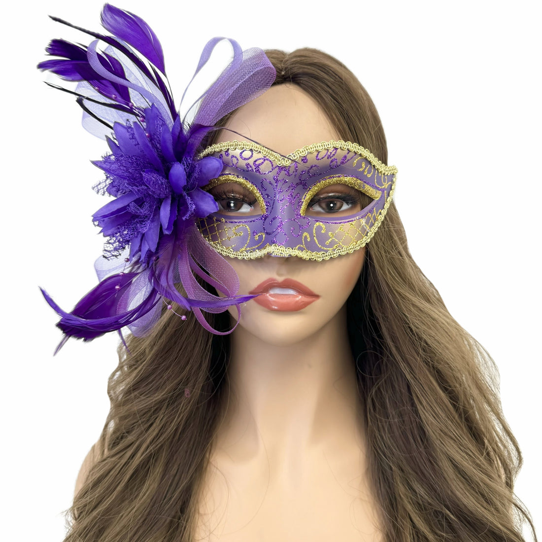 Women Costume Feather Eye Mask Masquerade Party Ball Masks For Halloween Mardi Gras