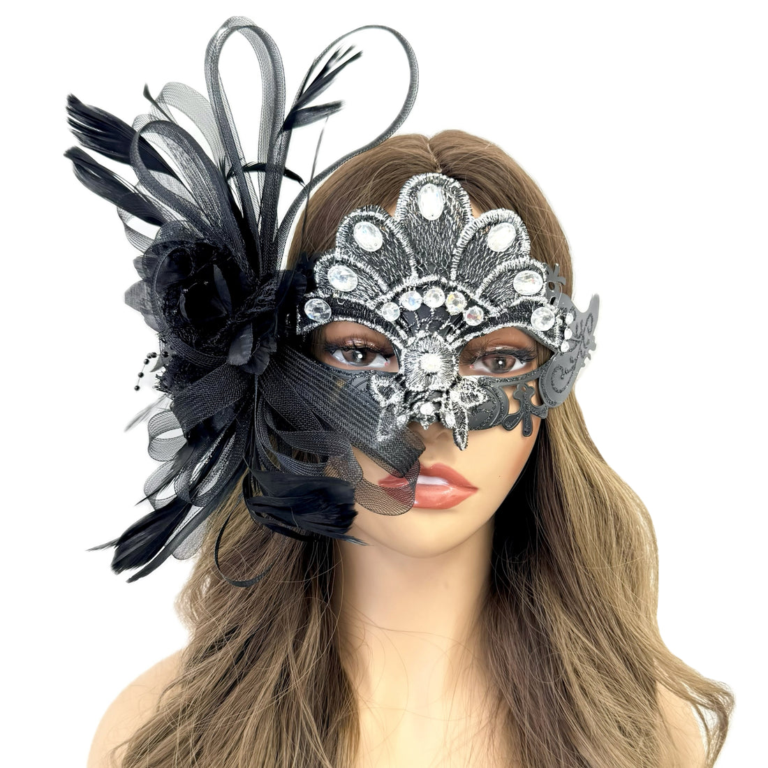 Women Costume Feather Eye Mask Masquerade Party Ball Masks