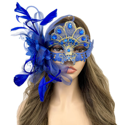 Women Costume Feather Eye Mask Masquerade Party Ball Masks