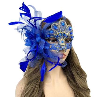Women Costume Feather Eye Mask Masquerade Party Ball Masks