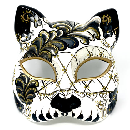 Cat Women Masquerade Party Ball Face Masks - Black