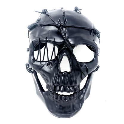 Steampunk Skull Mask, Metallic Scary Horror Skeleton Skull Mask for Halloween Costume Cosplay Party