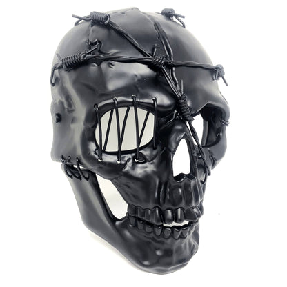 Steampunk Skull Mask, Metallic Scary Horror Skeleton Skull Mask for Halloween Costume Cosplay Party