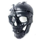 Steampunk Skull Mask, Metallic Scary Horror Skeleton Skull Mask for Halloween Costume Cosplay Party