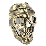 Steampunk Skull Mask, Metallic Scary Horror Skeleton Skull Mask for Halloween Costume Cosplay Party