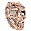 Steampunk Skull Mask, Metallic Scary Horror Skeleton Skull Mask for Halloween Costume Cosplay Party