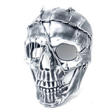 Steampunk Skull Mask, Metallic Scary Horror Skeleton Skull Mask for Halloween Costume Cosplay Party